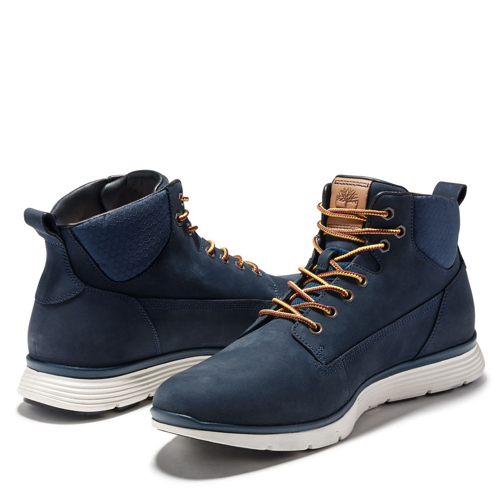 Timberland Mens Sneakers Killington Leather Chukka Boots - Navy - India MN1263095